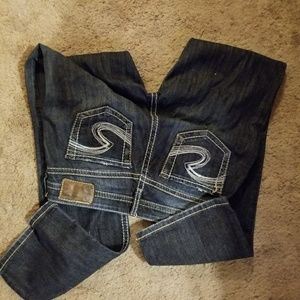 Silver jeans like new